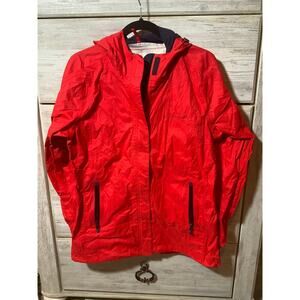 Vineyard Vines Red Packable Rain Jacket - Size Medium